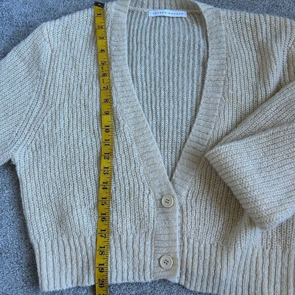 Susana Monaco mohair sweater cardigan, Color Belgian creme, Size Small, NWOT - Picture 8 of 8